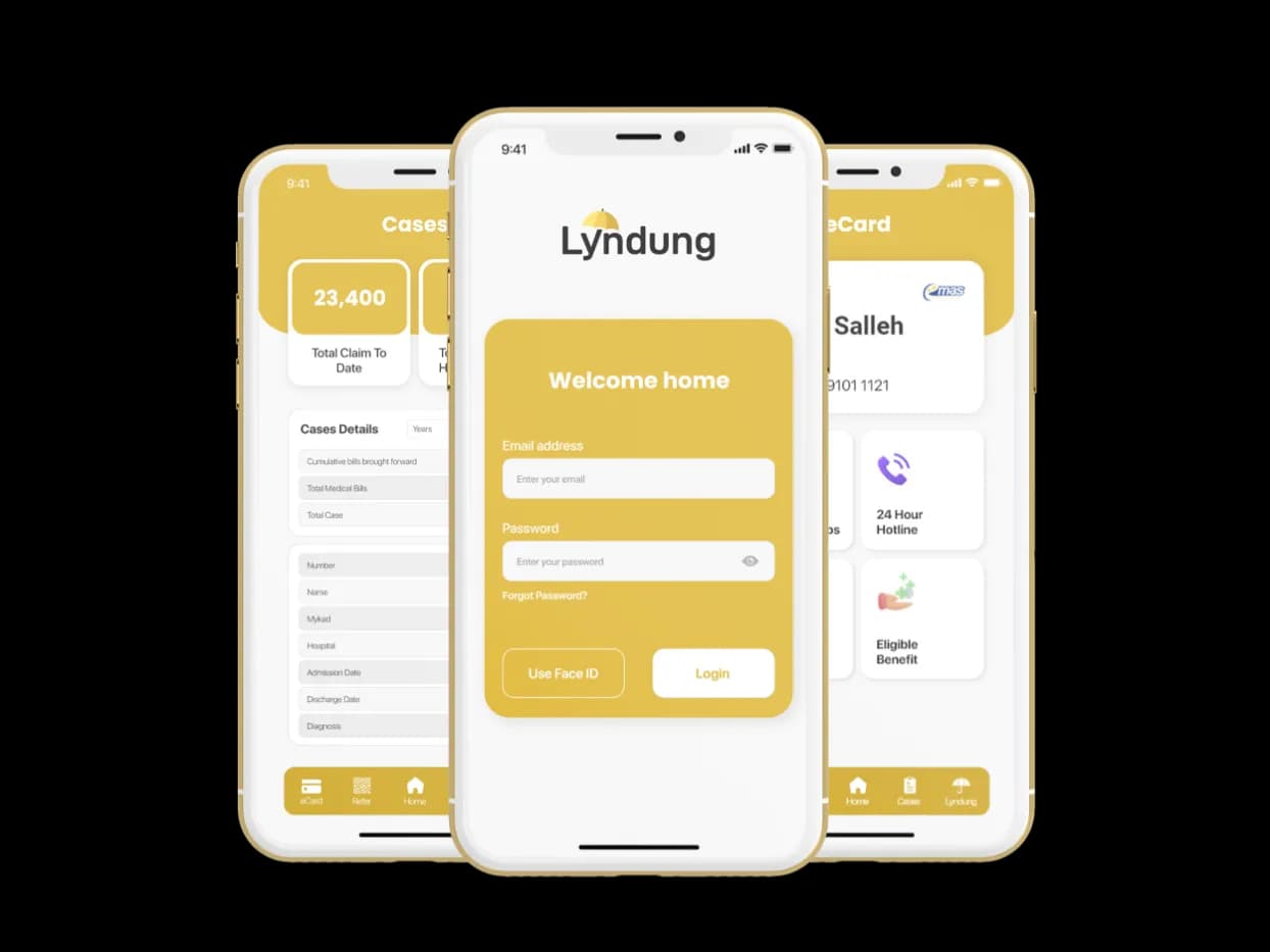 Lyndung mobile app preview