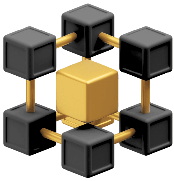 Blockchain technology illustration